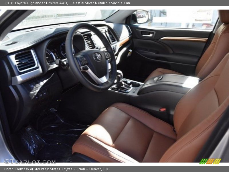 Front Seat of 2018 Highlander Limited AWD