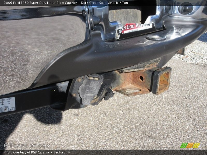 Dark Green Satin Metallic / Tan 2006 Ford F250 Super Duty Lariat Crew Cab 4x4