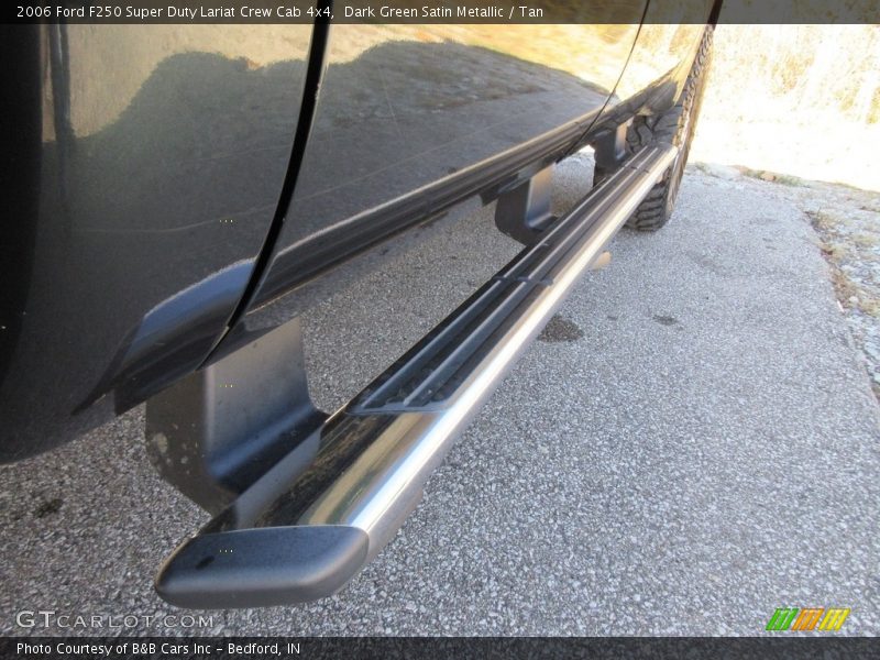 Dark Green Satin Metallic / Tan 2006 Ford F250 Super Duty Lariat Crew Cab 4x4