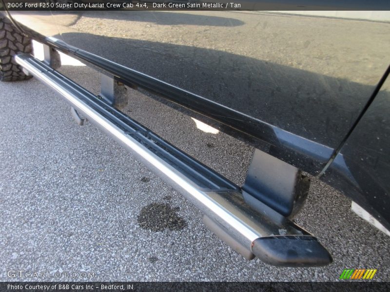 Dark Green Satin Metallic / Tan 2006 Ford F250 Super Duty Lariat Crew Cab 4x4
