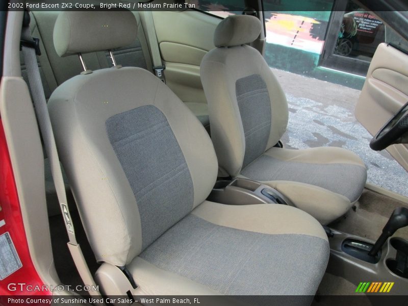Bright Red / Medium Prairie Tan 2002 Ford Escort ZX2 Coupe