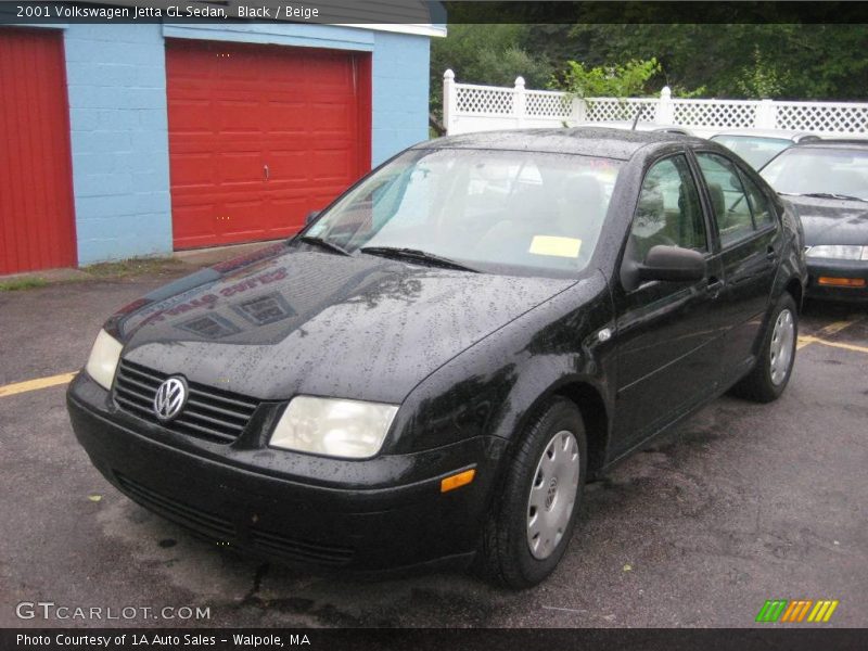 Black / Beige 2001 Volkswagen Jetta GL Sedan