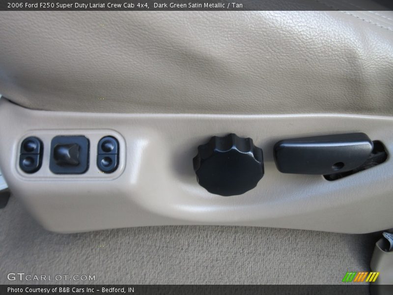 Dark Green Satin Metallic / Tan 2006 Ford F250 Super Duty Lariat Crew Cab 4x4