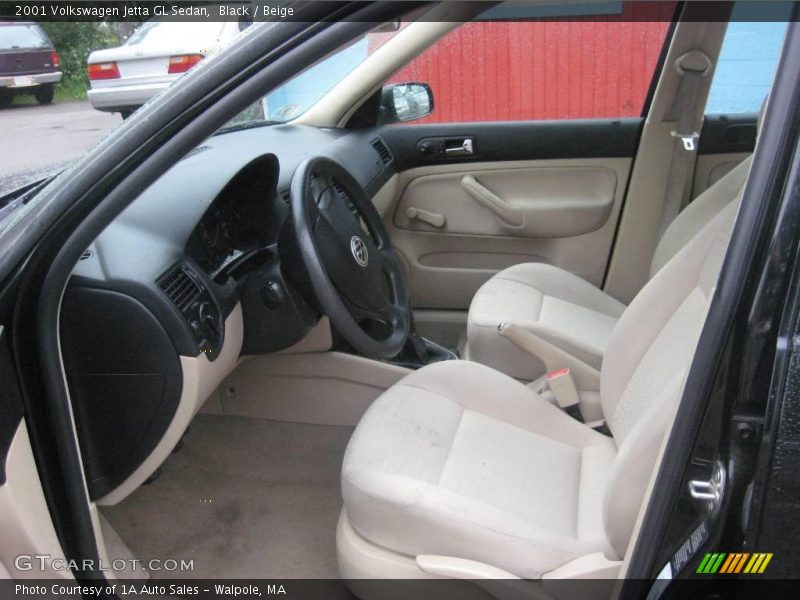 Black / Beige 2001 Volkswagen Jetta GL Sedan
