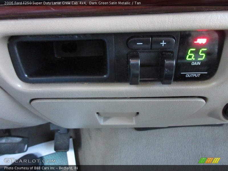 Dark Green Satin Metallic / Tan 2006 Ford F250 Super Duty Lariat Crew Cab 4x4
