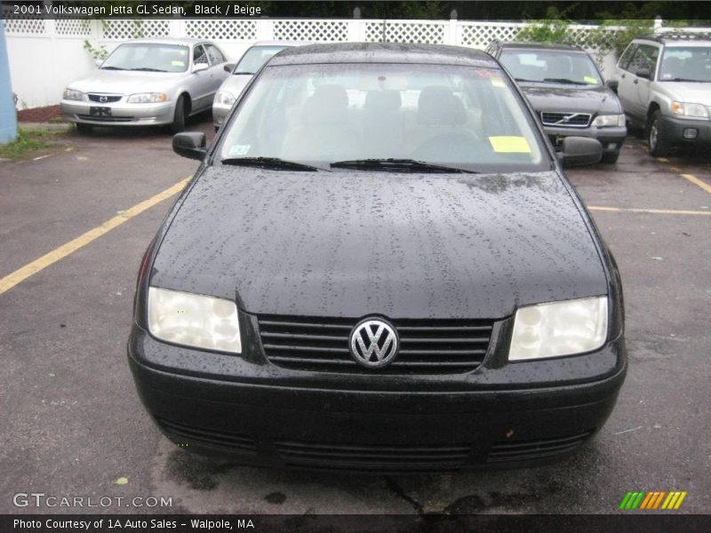 Black / Beige 2001 Volkswagen Jetta GL Sedan