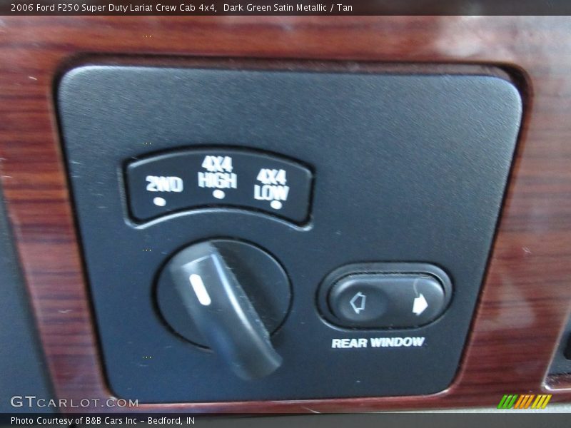 Dark Green Satin Metallic / Tan 2006 Ford F250 Super Duty Lariat Crew Cab 4x4