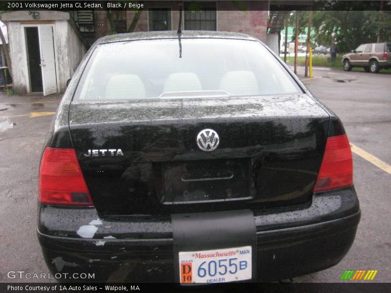 Black / Beige 2001 Volkswagen Jetta GL Sedan