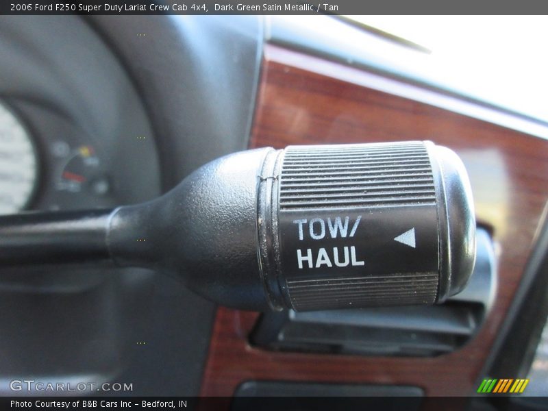 Dark Green Satin Metallic / Tan 2006 Ford F250 Super Duty Lariat Crew Cab 4x4