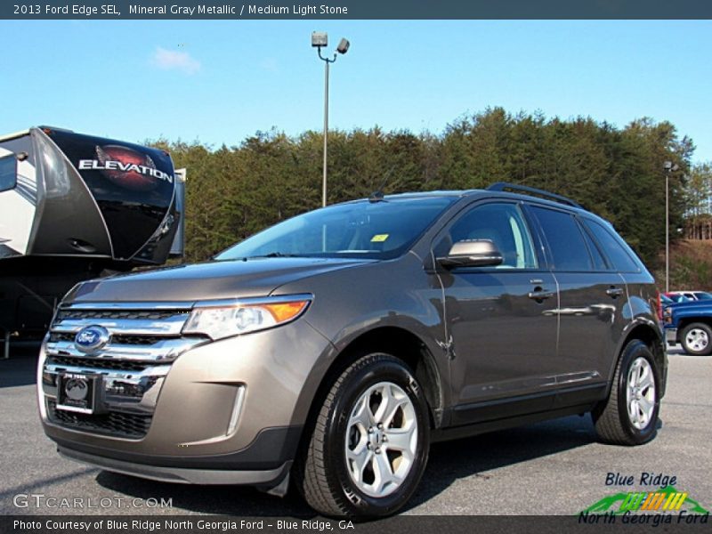 Mineral Gray Metallic / Medium Light Stone 2013 Ford Edge SEL