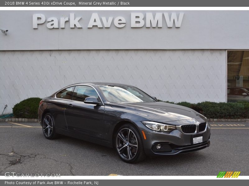 Mineral Grey Metallic / Black 2018 BMW 4 Series 430i xDrive Coupe