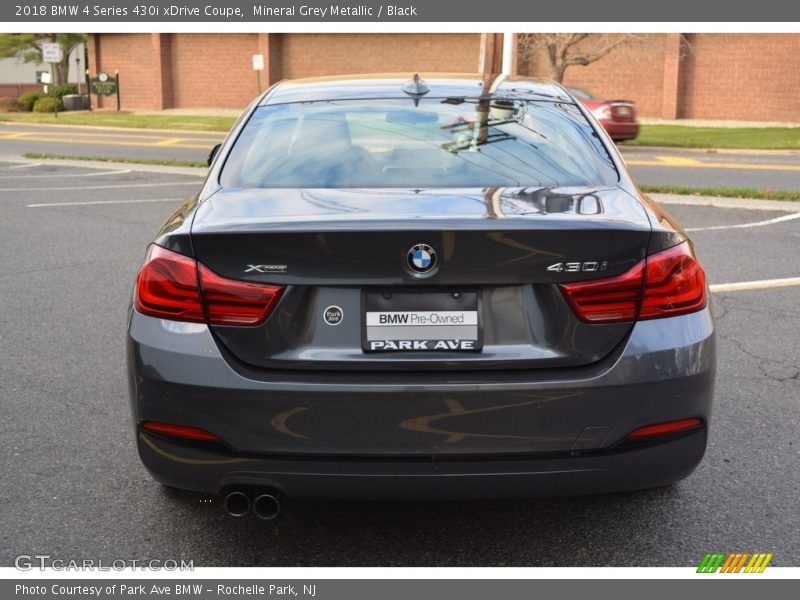 Mineral Grey Metallic / Black 2018 BMW 4 Series 430i xDrive Coupe