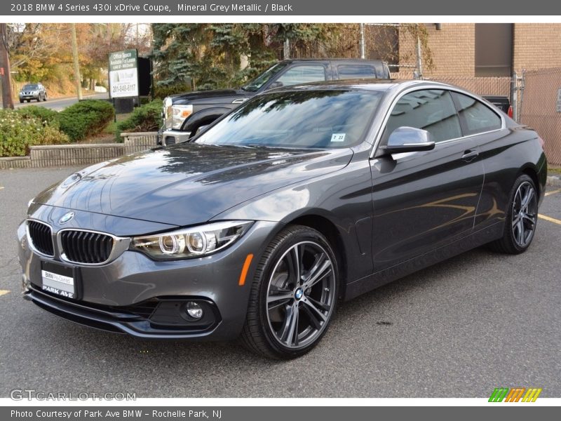 Mineral Grey Metallic / Black 2018 BMW 4 Series 430i xDrive Coupe