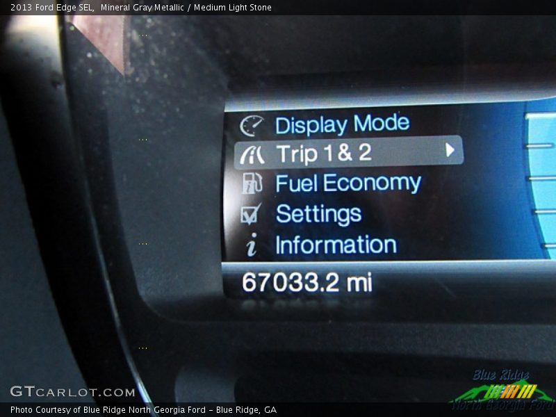 Mineral Gray Metallic / Medium Light Stone 2013 Ford Edge SEL