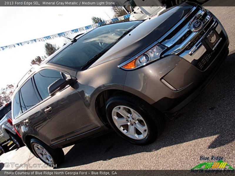 Mineral Gray Metallic / Medium Light Stone 2013 Ford Edge SEL