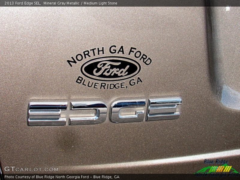 Mineral Gray Metallic / Medium Light Stone 2013 Ford Edge SEL