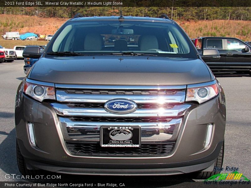 Mineral Gray Metallic / Medium Light Stone 2013 Ford Edge SEL