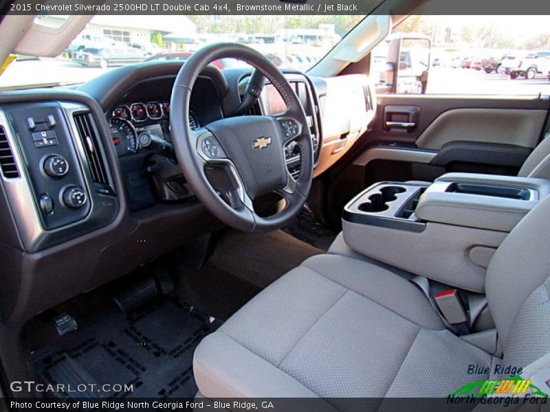 Brownstone Metallic / Jet Black 2015 Chevrolet Silverado 2500HD LT Double Cab 4x4