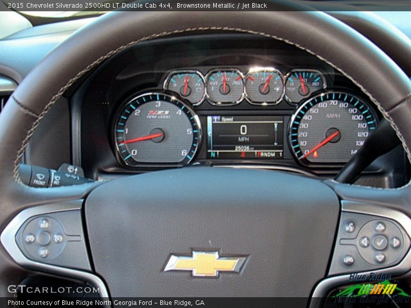 Brownstone Metallic / Jet Black 2015 Chevrolet Silverado 2500HD LT Double Cab 4x4
