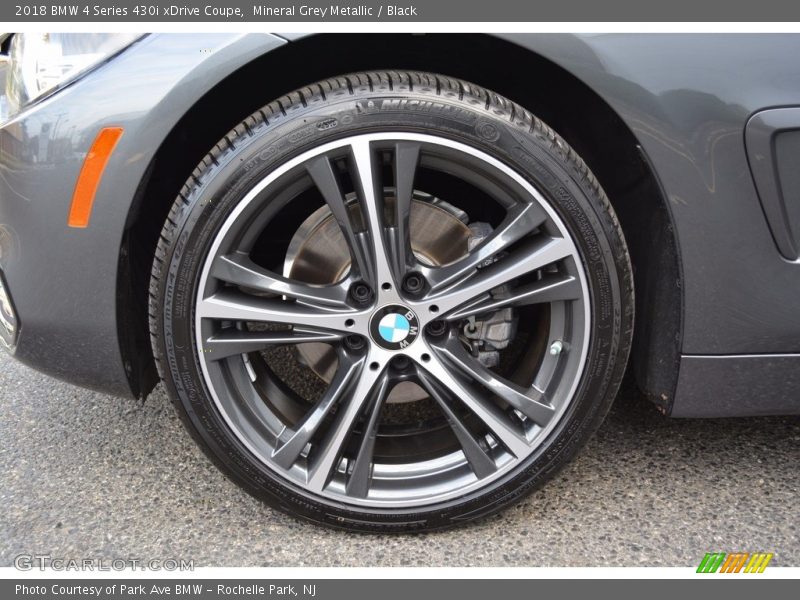 Mineral Grey Metallic / Black 2018 BMW 4 Series 430i xDrive Coupe