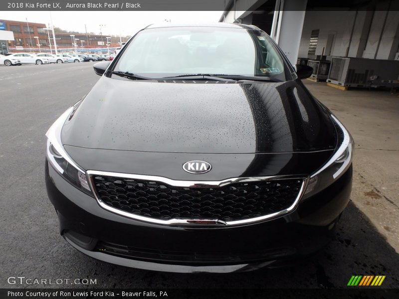 Aurora Black Pearl / Black 2018 Kia Forte LX