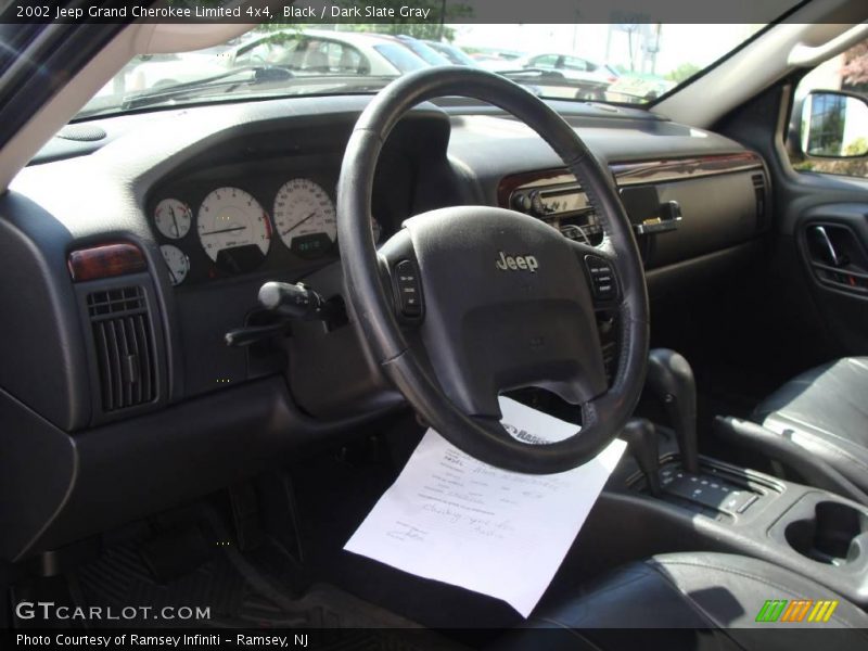 Black / Dark Slate Gray 2002 Jeep Grand Cherokee Limited 4x4