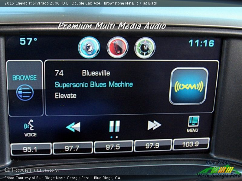Brownstone Metallic / Jet Black 2015 Chevrolet Silverado 2500HD LT Double Cab 4x4