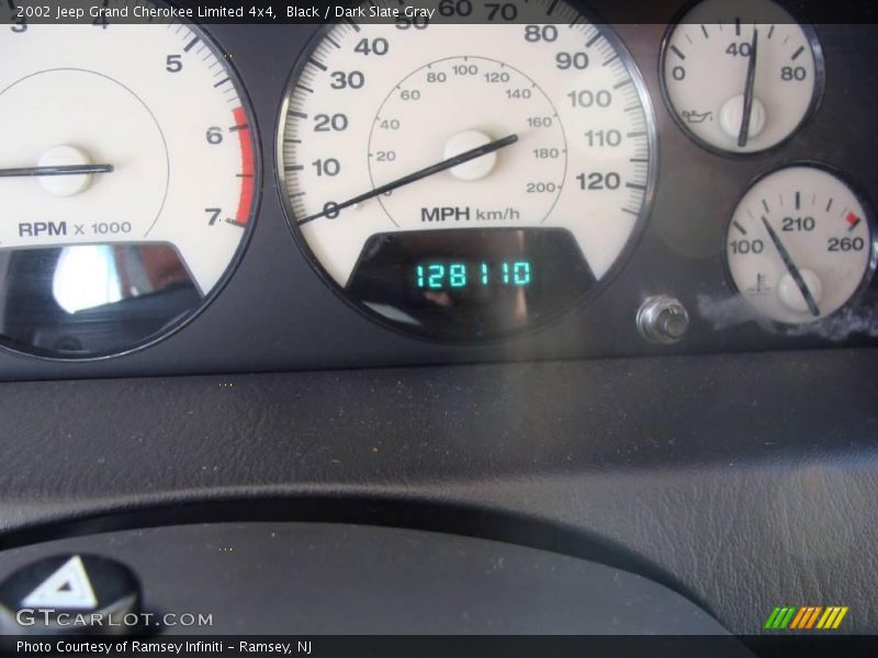 Black / Dark Slate Gray 2002 Jeep Grand Cherokee Limited 4x4