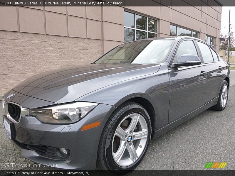 Mineral Grey Metallic / Black 2013 BMW 3 Series 328i xDrive Sedan
