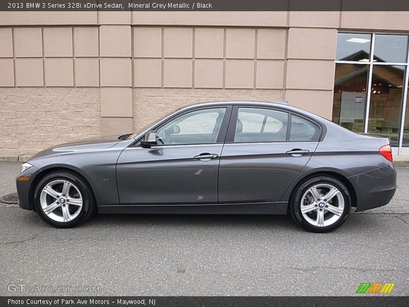 Mineral Grey Metallic / Black 2013 BMW 3 Series 328i xDrive Sedan
