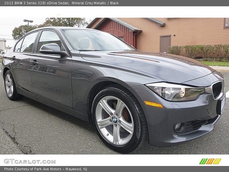 Mineral Grey Metallic / Black 2013 BMW 3 Series 328i xDrive Sedan