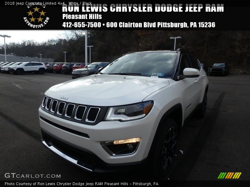 White / Black 2018 Jeep Compass Limited 4x4