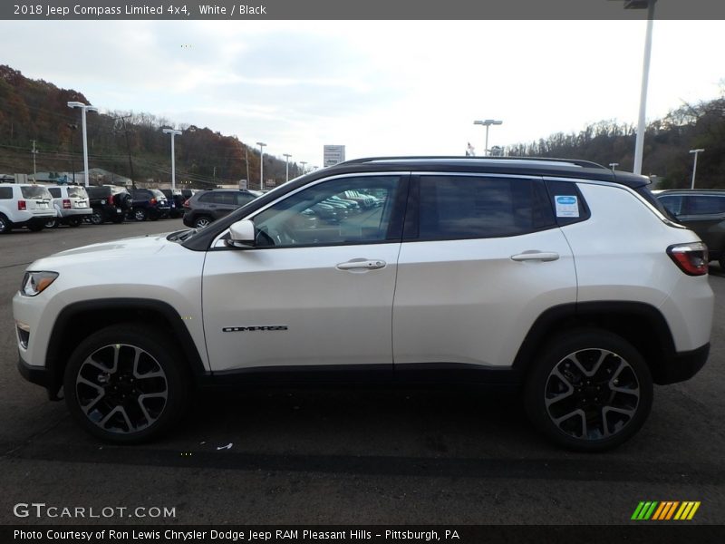 White / Black 2018 Jeep Compass Limited 4x4