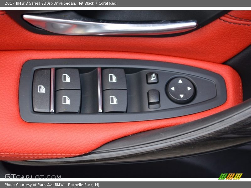 Jet Black / Coral Red 2017 BMW 3 Series 330i xDrive Sedan
