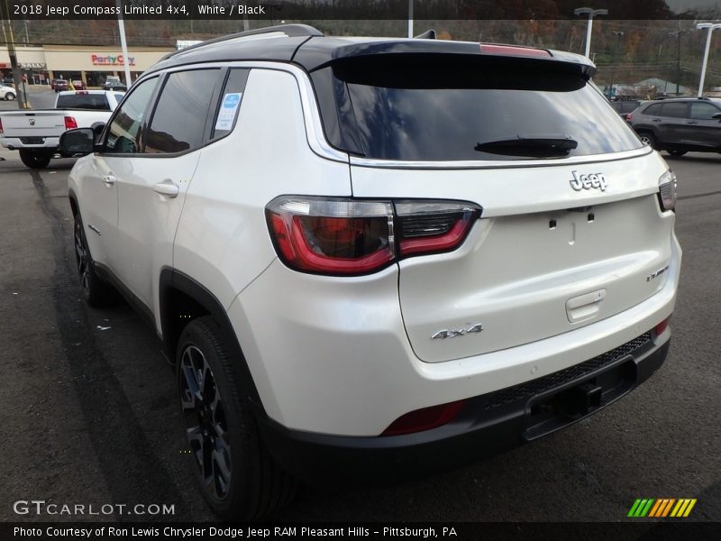 White / Black 2018 Jeep Compass Limited 4x4