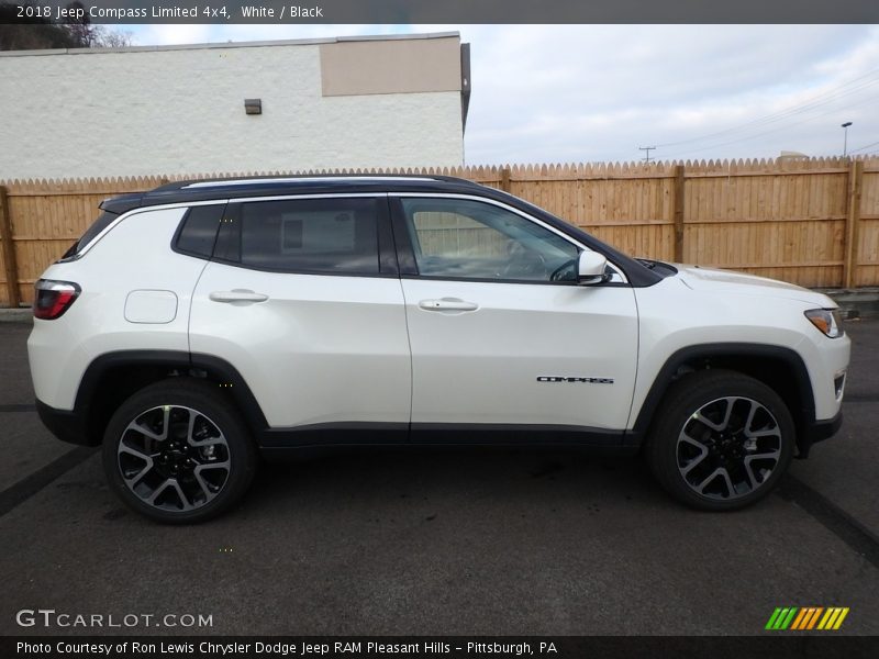White / Black 2018 Jeep Compass Limited 4x4