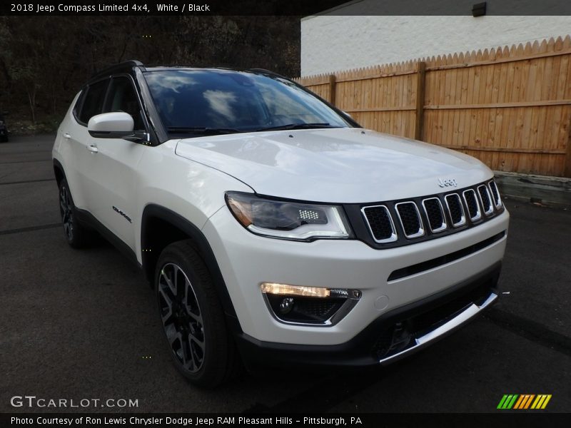White / Black 2018 Jeep Compass Limited 4x4