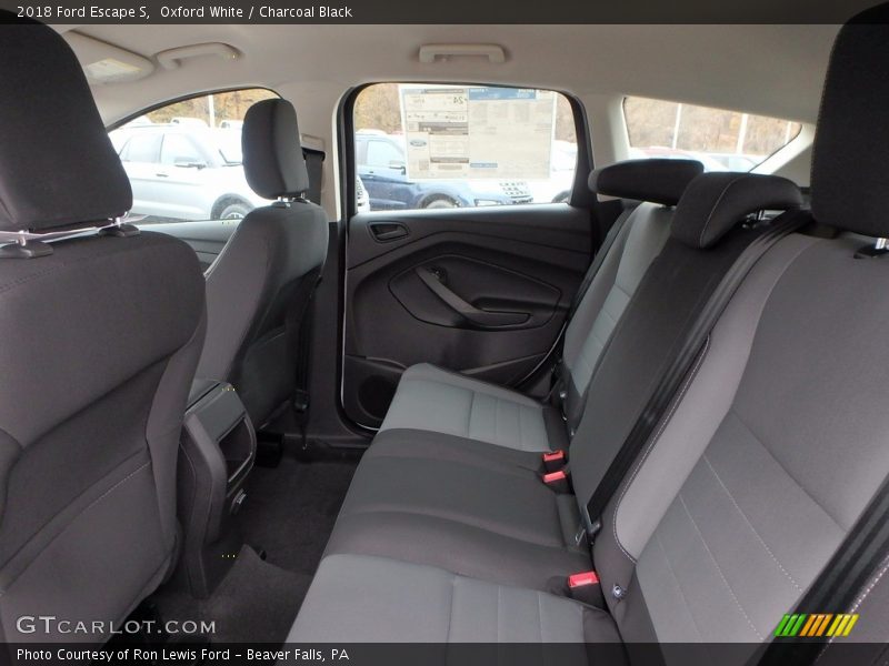 Oxford White / Charcoal Black 2018 Ford Escape S