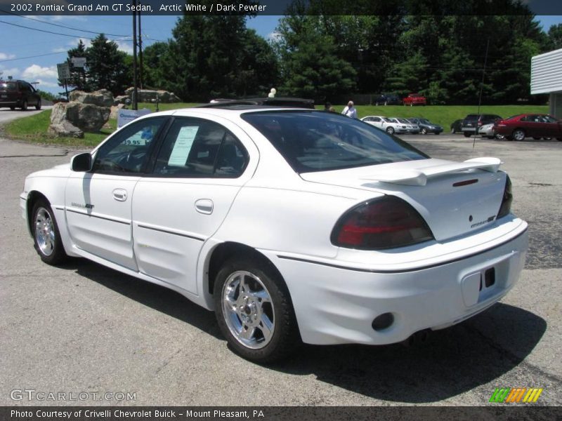 Arctic White / Dark Pewter 2002 Pontiac Grand Am GT Sedan