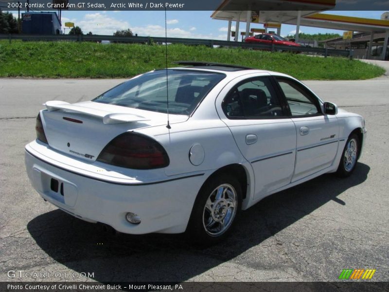 Arctic White / Dark Pewter 2002 Pontiac Grand Am GT Sedan
