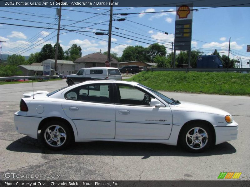 Arctic White / Dark Pewter 2002 Pontiac Grand Am GT Sedan