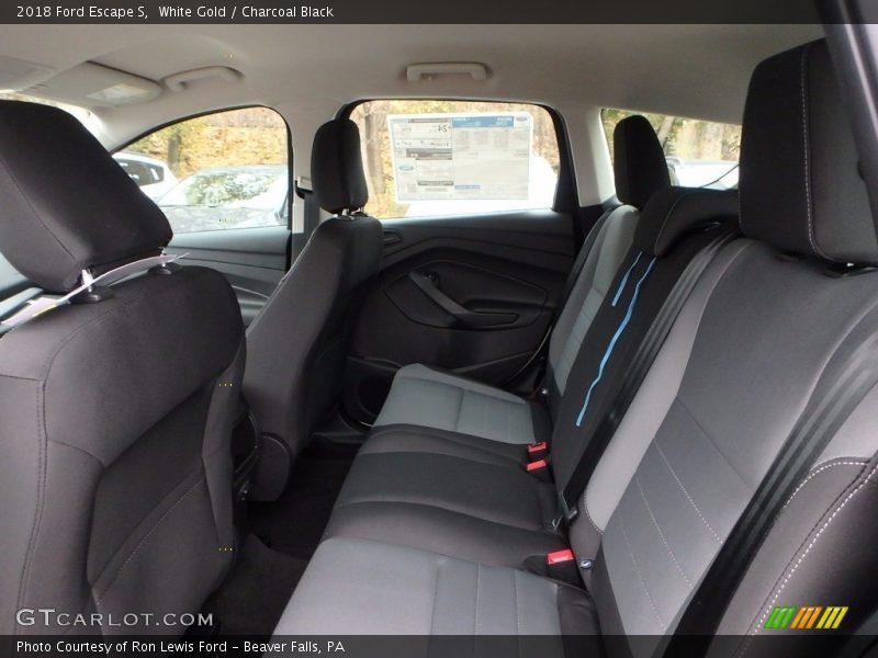 White Gold / Charcoal Black 2018 Ford Escape S