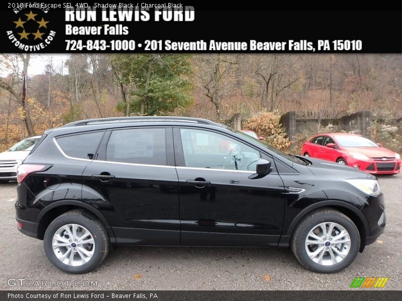 Shadow Black / Charcoal Black 2018 Ford Escape SEL 4WD