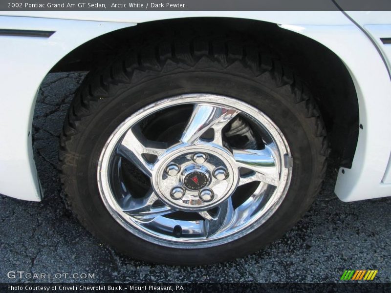 Arctic White / Dark Pewter 2002 Pontiac Grand Am GT Sedan