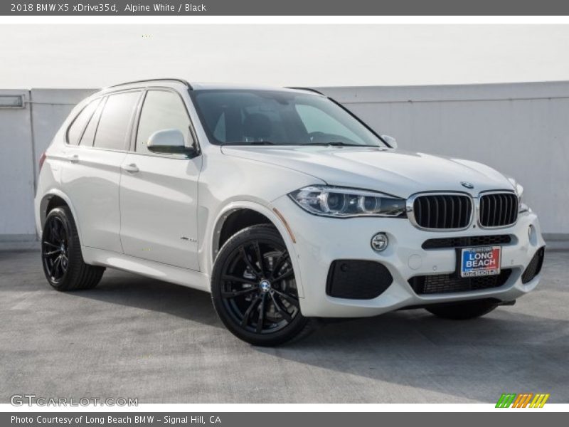 Alpine White / Black 2018 BMW X5 xDrive35d