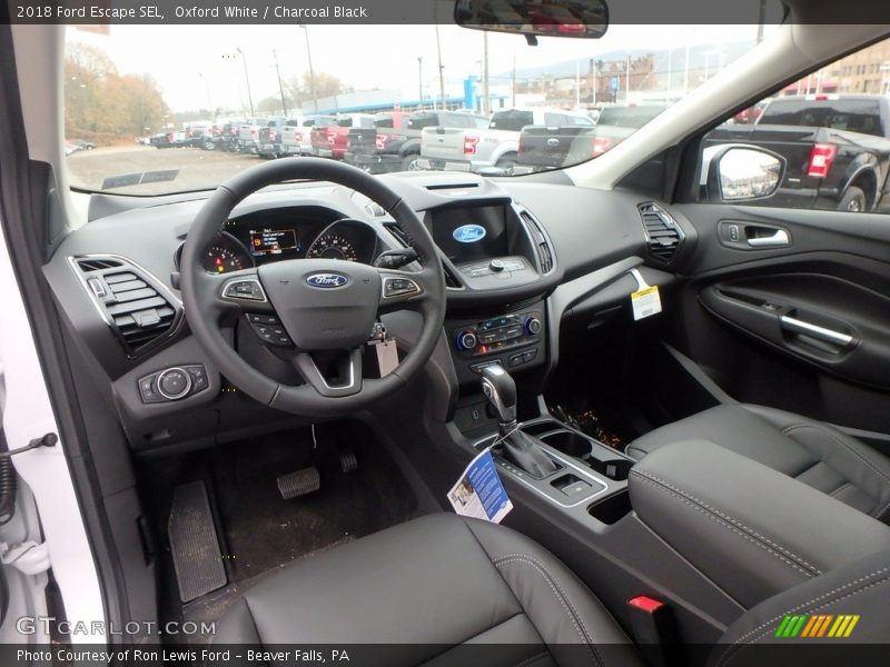  2018 Escape SEL Charcoal Black Interior