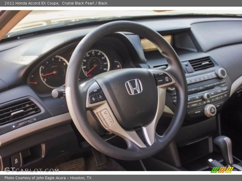 Crystal Black Pearl / Black 2011 Honda Accord EX Coupe
