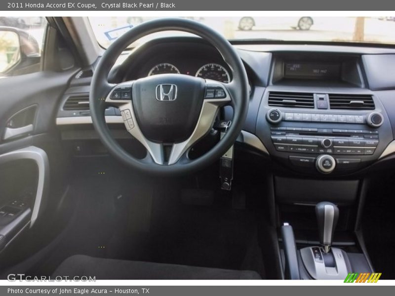 Crystal Black Pearl / Black 2011 Honda Accord EX Coupe