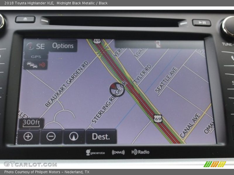 Midnight Black Metallic / Black 2018 Toyota Highlander XLE