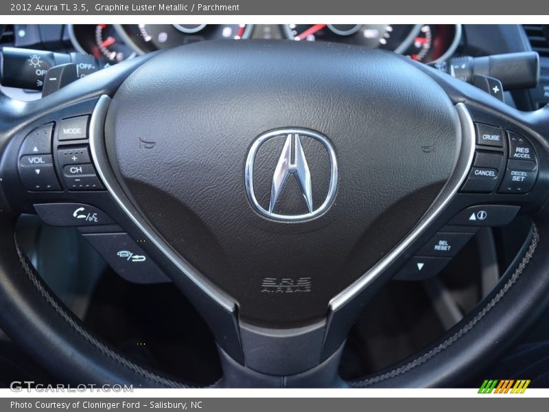 Graphite Luster Metallic / Parchment 2012 Acura TL 3.5